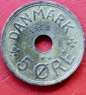 DENEMARKEN : 5 ORE 1939 BRONS KM 828.2 - Dinamarca
