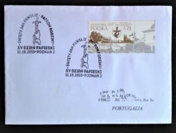 Poland, Circulated Cover To Portugal « POPE JOHN PAUL II », POZNAN, 2015 - Brieven En Documenten