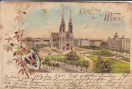 AK Gruss Aus Wien - Votivkirche - Künstlerkarte Litho - 1901 (50489) - Ringstrasse