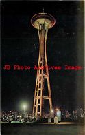 252475-Washington, Seattle, Space Needle At Night - Seattle