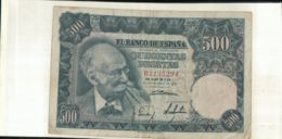 Billet  Espagne  500 Pesetas  Type M. Benlliure 1951  (Mai 2020  079) - 500 Pesetas