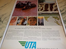 ANCIENNE PUBLICITE L INDES  ET   UTA 1967 - Advertenties
