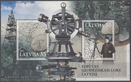 2011	Latvia	806-807/B29	FRIEDRICH GEORG WILHELM ON STRUVE - Letonia
