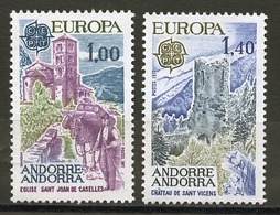 Europa CEPT 1977 Andorre Français - Andorra Y&T N°261 à 262 - Michel N°282 à 283 *** - 1977