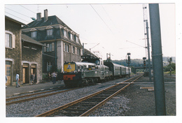 57 Audun Le Tiche Gare Vers Thionville PHOTO Train Voyageurs Locomotive Eléctrique SNCF CC 14188 Le 23/04/1984 VOIR DOS - Treni