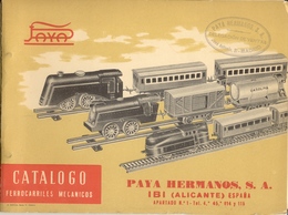 Catalogue PAYA 1940 Hermanos Ferrocarriles Mecanicos Y A Pila  - En Espagnol, En Français Et En Anglais - Unclassified