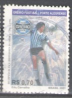 Brazil Used 2001, Football, Soccer, Gremio Football Porto Algrense, Football Club - Gebraucht