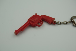 Vintage TOY GUN :  Revolver - L=6.0cm - Keychain 1960s - Keywords : Cap - Cork Gun - Rifle - Revolver - Pistol - Sammlerwaffen