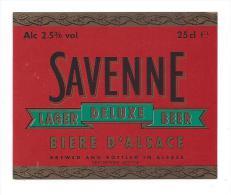 Etiquette De  Bière De Luxe  -   Savenne  -  Alsace - Birra