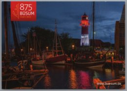 Büsum - Am Hafen Mit Blick Zum Leuchtturm   875 Jahre Büsum - Buesum
