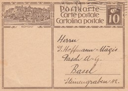 Suisse - Entier Postal - Oblitération Le  09/12/1929 - Illustration "Romont" - Postwaardestukken