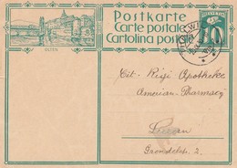 Suisse - Entier Postal - Oblitération Le  20/09/1930 - Illustration "Olten" - Stamped Stationery