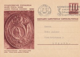 Suisse - Entier Postal - Oblitération Le  17/09/1941 -  Musée Postal Suisse - Enteros Postales