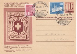 Suisse - Entier Postal - Oblitération Le 30/06/2001 - Musée Postal Suisse - Entiers Postaux