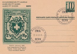 Suisse - Entier Postal - Oblitération Le 20/05/1953 IMA - Musée Des PTT Suisses - Stamped Stationery