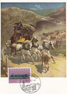 Suisse - Diligence - Carte Oblitéré Le 18/02/1982 - Postkoetsen