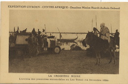 Lac Tchad Expedition Citroen . 14/12/1924 . Croisière Noire Mission Haardt Audouin Dubreuil. Auto Touaregs Avec Lances ; - Tchad