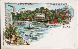 AK/CP Litho Gruss Aus Kollund  Flensburg    Ungel/uncirc. Um 1900   Erhaltung/Cond.  2 , Eckknick  Nr. 01055 - Flensburg