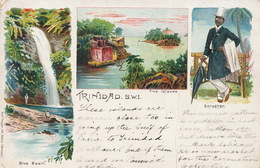 Trinidad Pionneer Card Litho Karl Theyer Mainz Five Islands , Blue Basin , Scrusher - Trinidad