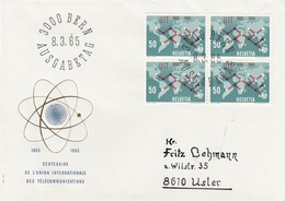 Suisse - Année 1965 - Oblitéré 08/03/1965 - Centenaire De UIT Des Télécommunications - Briefe U. Dokumente