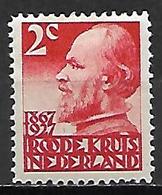 PAYS  BAS   -   1927  .  Y&T N° 190 *.   Croix - Rouge  /  Guillaume III . - Neufs