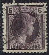 Luxemburg 1926, MiNr 166, Gestempelt - 1926-39 Charlotte De Profil à Droite