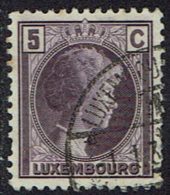 Luxemburg 1926, MiNr 166, Gestempelt - 1926-39 Charlotte Rechtsprofil