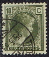 Luxemburg 1926, MiNr 167, Gestempelt - 1926-39 Charlotte De Profil à Droite