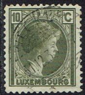 Luxemburg 1926, MiNr 167, Gestempelt - 1926-39 Charlotte De Profil à Droite