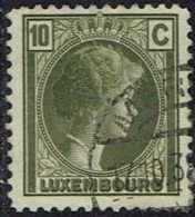Luxemburg 1926, MiNr 167, Gestempelt - 1926-39 Charlotte De Perfíl Derecho