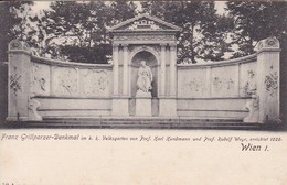 AK Wien -  K.k. Volksgarten - Franz Grillparzer-Denkmal Von Prof. Karl Kundmann Und Prof. Rudolf Weyr  (50503) - Ringstrasse