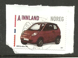 Norway 2017 Car, Think City „A266“ (1998), Mi 1949  Cancelled On Paper - Cartas & Documentos