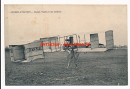 CPA 49 Très Rare Angers Aviation Biplan Voisin Vue Arrière - Angers