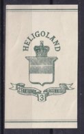 HELIGOLAND - Etiquette - Heligoland (1867-1890)