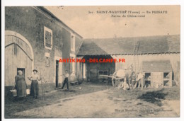 CPA 89 Rare Carte SAINT SAUVEUR EN PUISAYE Ferme Du Chêne-Rond - Saint Sauveur En Puisaye