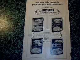 Publicités16 X24 Cm Pâtes " Lustucru Bonne Cuisine " (page D'un Agenda épicerie Unico) 1971 - Werbung