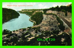 LEWISTON, ME - NIAGARA GORGE APPROCHING THE CITY -  THE VALENTINE & SONS PUB. CO LTD - - Lewiston