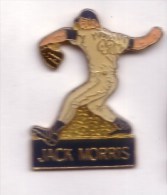 SP453  Pin's Baseball Base Ball USA Joueur Jack Morris  Achat Immédiat - Baseball