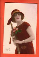 ZAL-24   Jeune Femme à Chapeau. Corona . . Circulé En 1925 Vers Tramelan - Fashion