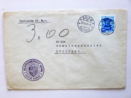 SUISSE / SCHWEIZ / SWITZERLAND // Nachnahme - Brief Mit 30Rp PRO JUVENTUTE 1938, Gest.: AARAU 22.III.39 > KÜTTIGEN - Lettres & Documents