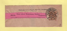 Autriche - Wien - 1906 - Bande Pour Imprime - Mitteihungen - Sonstige & Ohne Zuordnung