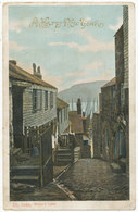 St. Ives, Bailey's Lane, 1908 New Year Postcard To Annie Kratz Nee Annie Hollow - St.Ives