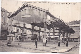 Dépt 38 - BEAUREPAIRE - La Nouvelle Halle Construite En 1913 - Animée - Beaurepaire