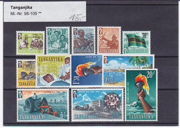 Tanganyka Nr.98-109 ** - Tanganyika (...-1932)