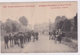 Miitaria Grandes Manoeuvres De L Armee Belge Le Village De Ghislenghien Occupe Par L Armee - Oorlog 1914-18