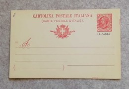Cartolina Postale Italiana "La Canea" 15/11/1910 Da 10 Cent. Rosso Millesimo 06 - Non Viaggiata - La Canea