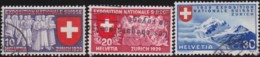Suisse    .   Yvert        .   320/322       .   O      .   Oblitéré .   /   . Gebraucht - Used Stamps