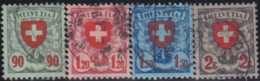 Suisse    .   Yvert        .    208/211        .   O      .      Oblitéré   .   /   .   Gebraucht - Usados