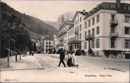 ! Alte Ansichtskarte Engelberg, Hotel Titlis, Schweiz, 1911, Suisse - Engelberg
