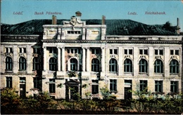 ! Alte Ansichtskarte Lodz, Reichsbank, 1917, Polen - Poland